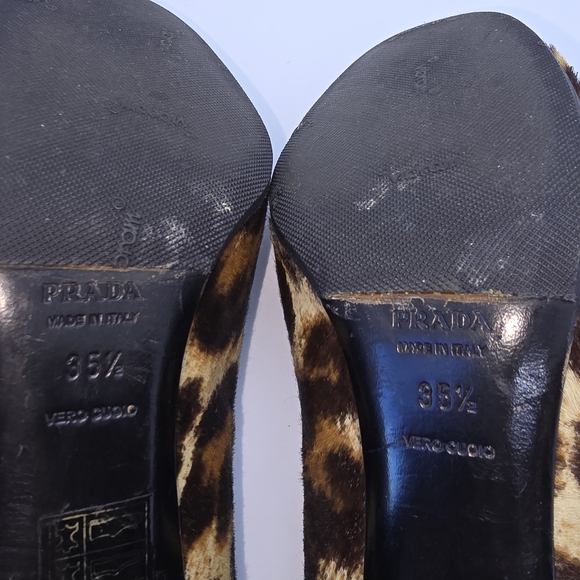 PRADA Calzature Donna St. Ghepardo Kitten Heel IT35.5 - Picture 7 of 9
